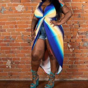 Twisted front maxi top